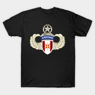 44th Medical Brigade w Master Airborne T-Shirt